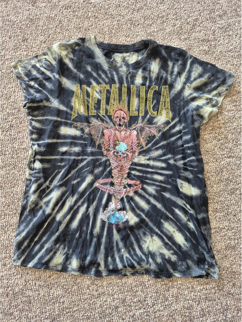Metallica Tie-Dye Graphic T-Shirt size 00